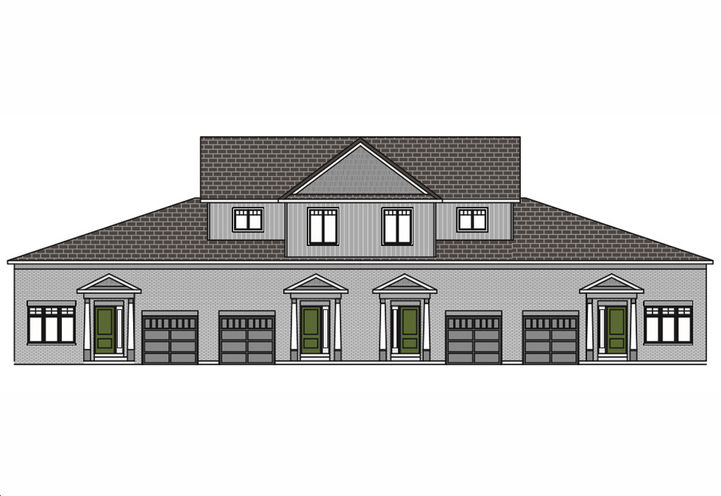 West Meadows Architectural Drawing of Townhomes