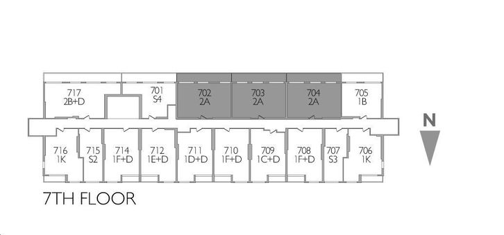 Westgate Condos Hamilton 2A Key Plan