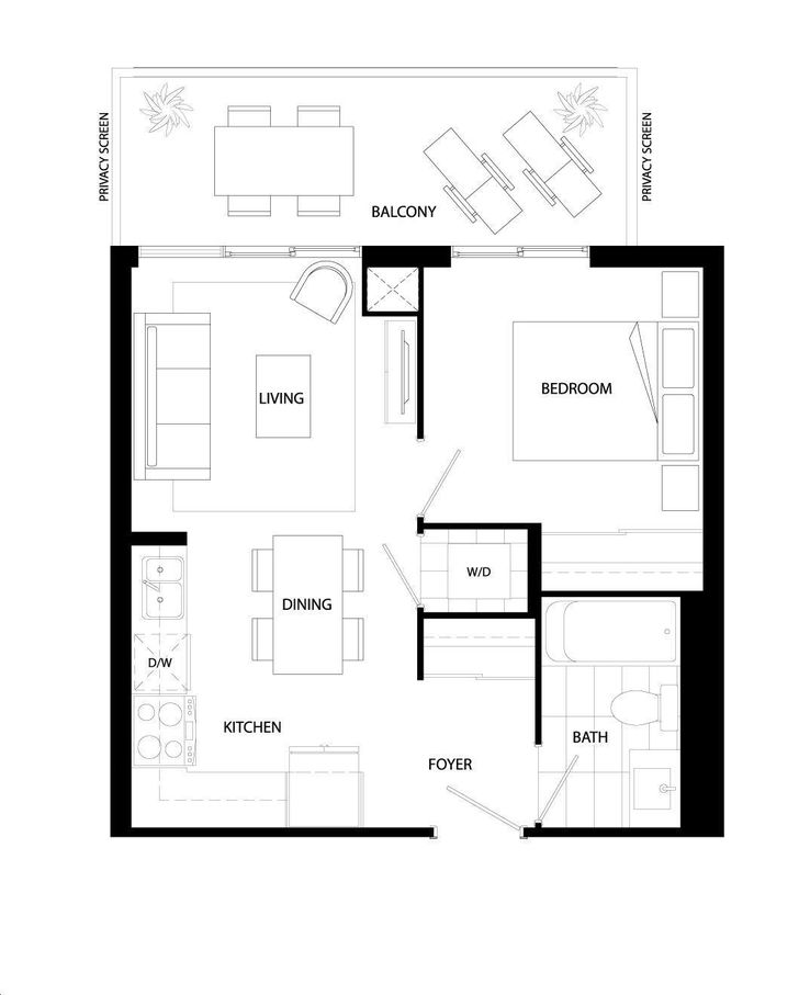 Westlake Encore By Onni 455 Floorplan 1 Bed 1 Bath