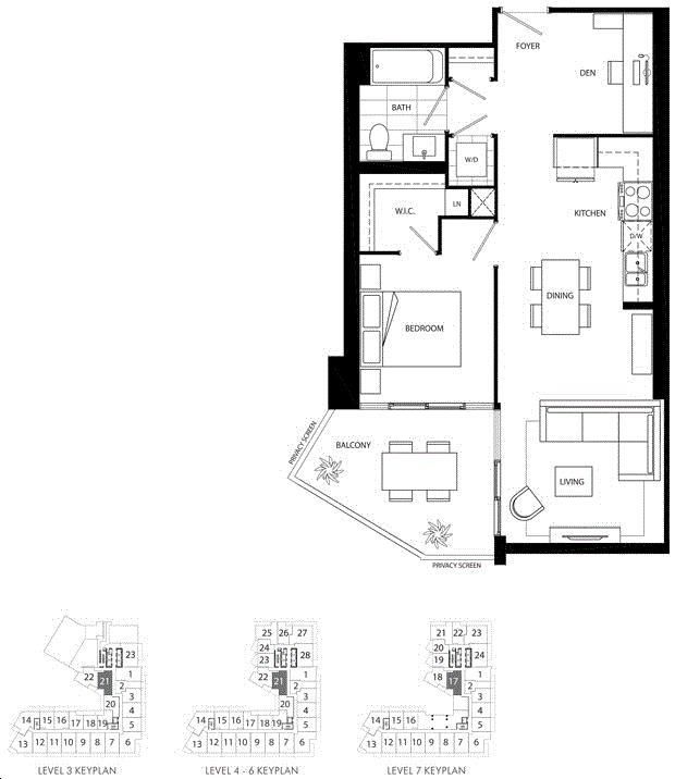 Westlake Encore By Onni 660 Floorplan 1 Bed 1 Bath