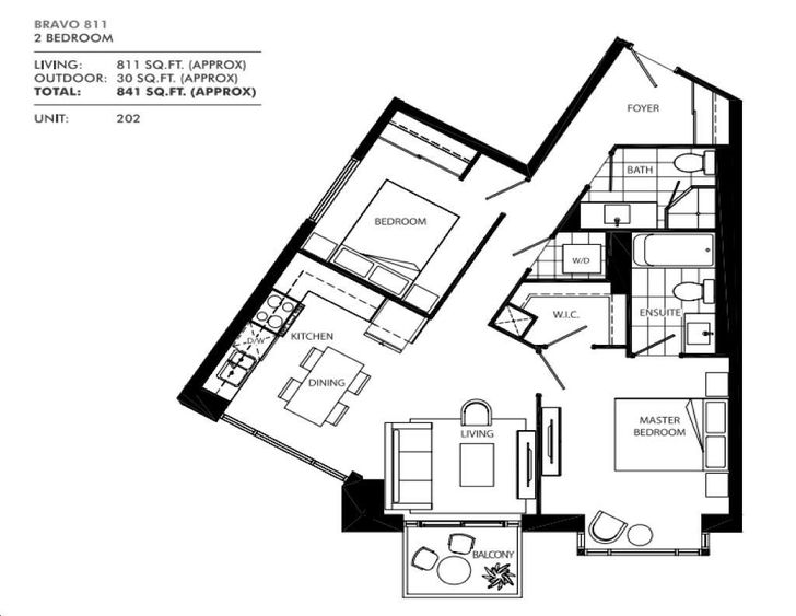 Westlake Encore By Onni Bravo 811 Floorplan 2 Bed 2 Bath