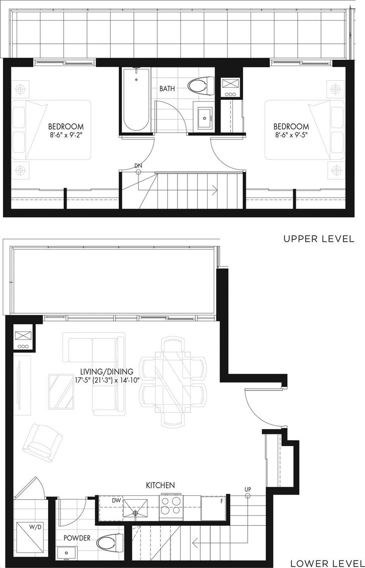 Westmount Boutique Residences by Quadcam |2I Floorplan 2 bed & 1.5 bath