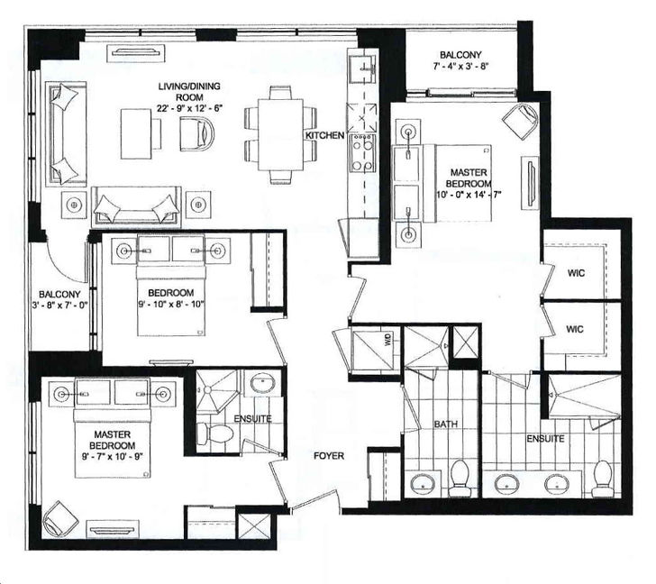 Westwood Gardens Condos by CollecDev 3 Bedroom Floorplan