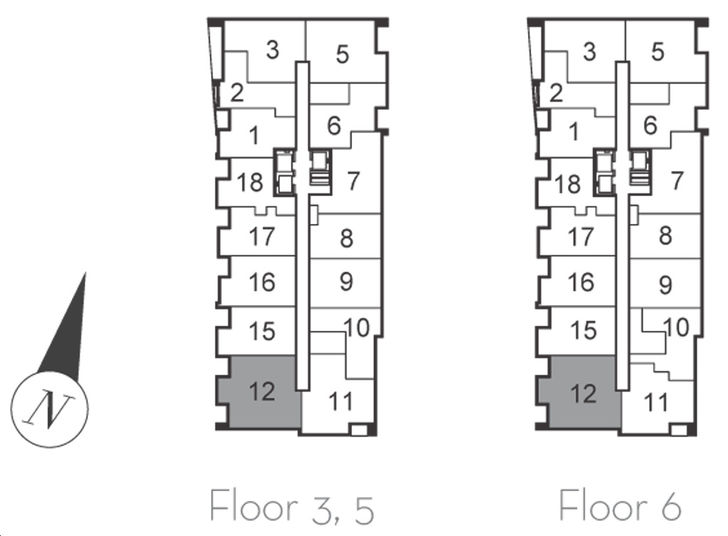 Westwood Gardens Condos G6 Key Plan