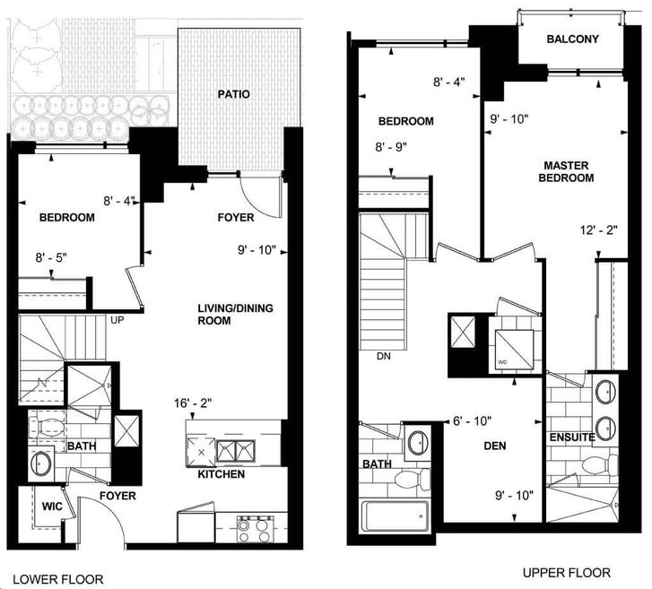 Westwood Gardens Condos by CollecDev |TH108 Floorplan 3 bed & 3 bath