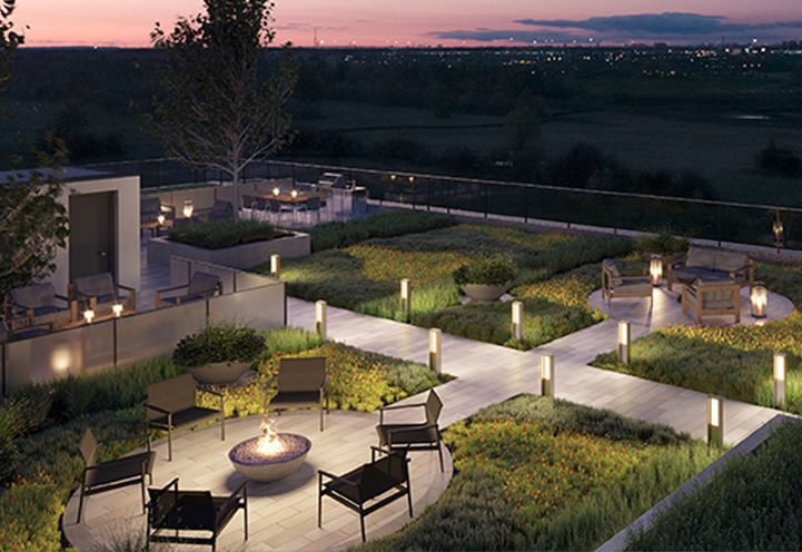 Wilmot Condos Rooftop Terrace with Dining
