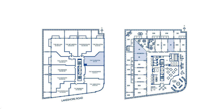 Windermere Manor in Oakville The Thornton Key Plan