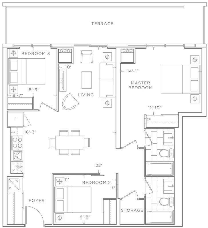 Wonka Condos by Amber-Developments |Guittard Chocolate Floorplan 3 bed ...