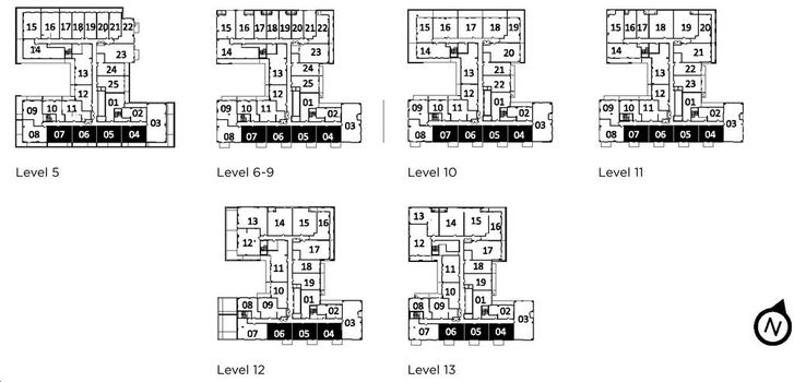 XO Condos X586 Key Plan