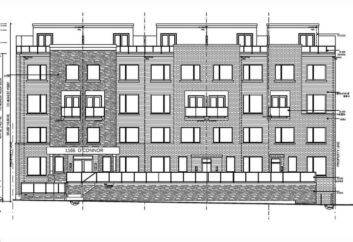 Yardley Towns Elevation Drawing of Townhome Exteriors