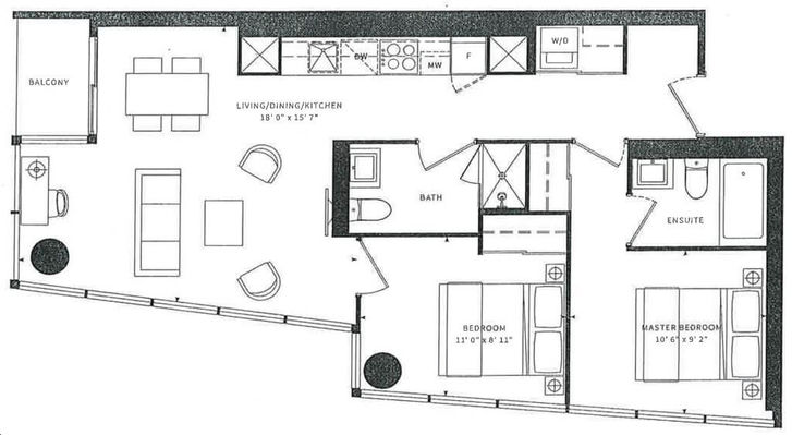 Zen King West Condos by CentreCourt Zen 07 Floorplan 2